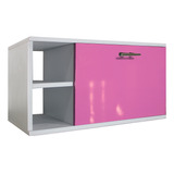 Gabinete Baño Moderno Ensamblado Mdf Elegante Vinil Rosa