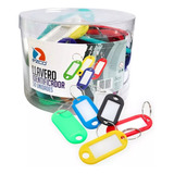 Llavero Con Visor Identificador X 50 Colores Plastico Llave