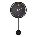 Reloj De Péndulo Negro 26 Cm