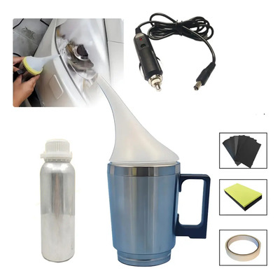 Kit Restauración Faros De Coche,cuidado Y Pulido Auto 200ml Negro
