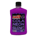 Asuper Radex Slime Glow Cola Para Slime 2019 Neon 500g Cor Roxo