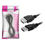 Cabo Extensor Usb 2.0 Extensão 1.8m Extensor Macho Fêmea