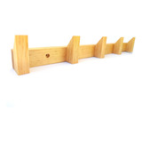 Perchero De Pared Madera 5 Ganchos