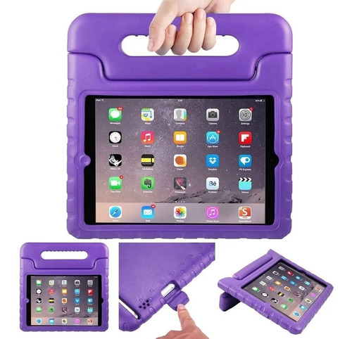 Funda Agarradera Uso Rudo Para iPad 10.2 7a 8a Y 9a Gen Kids