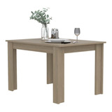 Mesa Comedor Portofino 120 Rta Rovere Color De La Tapa Marrón Claro