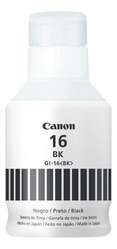 Botella De Tinta Negra Gi-16bk Para Canon Gx7010 Y Gx6010 