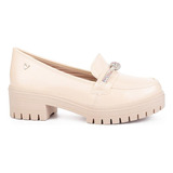 Sapato Feminino Mississipi Loafer Mabli Baunilha