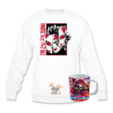 Poleron Polo + Taza, Mascara Tanjiro Kamado, Cazador, Demonios, Kimetsu No Yaiba / The King Store