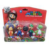 Mario Bros Muñecos Articulados Mario Luigi Donkey Koopa X4