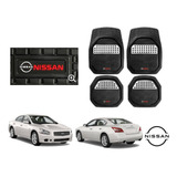 Tapetes 4pz Charola 3d Logo Nissan Maxima 2009 A 2014