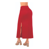 Falda Dama Formal Rojo Larga 313-54