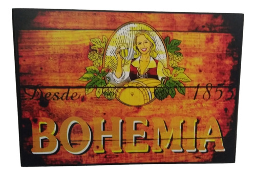 Cerveza Bohemia Vintage Cuadro Cartel Bar Cantina C722