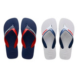 2 Chinelos Havaianas Tiras Largas Macio Casual Dual 