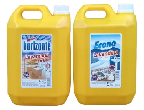 Gel Lavandina X 5 L + Lavandina Liquida X 5 L