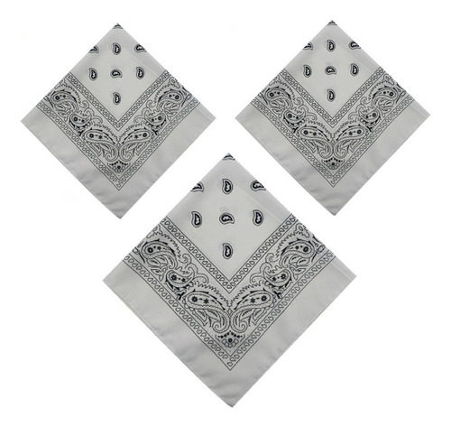 Paliacates Pañuelos Bandanas X3 Blancos