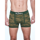 Boxer Zorba Sin Costura Estampado Camuflado Pack X3, Fabrica