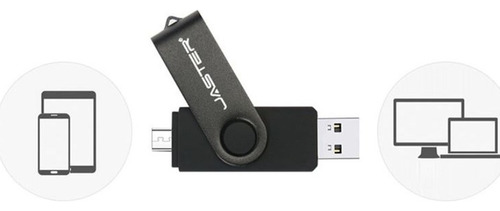 Pen Drive Jaster De 64 Gb, Entrada Usb C, Color Blanco, Color Negro