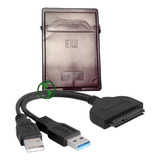 Adaptador Usb 3.0 A Sata Disco Duro Hdd Ssd 2.5 Con Case