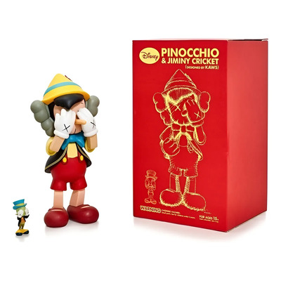 Commodityjuguete Kaws Pinocho Y Pepe Grillo 27 Cm Colección
