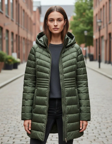 Chamarra Michael Kors Verde Olivo Mujer Plus Size