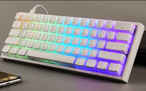 Ay) Teclado Mecánico For Juegos Gamakay Mk61 60% Rgb Pudding