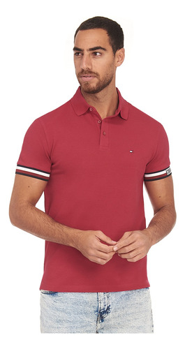 Playera Polo Tommy Hilfiger Hombre Mw0mw33585