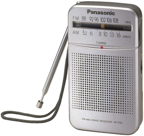 Radio De Bolsillo Panasonic Am Fm + Auriculares + Parlante Ultimo Modelo