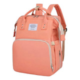 Morral Pañalera Tipo Cuna Con Cambiador De Bebe Plegable