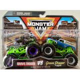 Hot Wheels Monster Jam Doble Grave Digger Vs The Legend