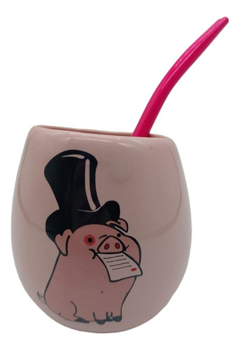 Mate Gravity Falls Pato Mabel Cerdito Con Galera 02