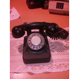 Telefono De Baquelita Negro Antiguo