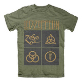 Playera Camiseta Led Zepellin Logo Grupo Banda Rock And Roll