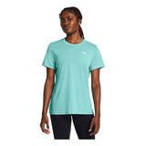 Polera Manga Corta Ua Tech Mujer Verde Under Armour