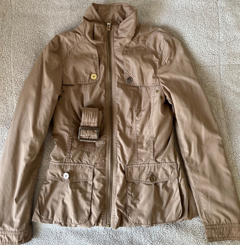 Campera Parka Beige Mujer Zara