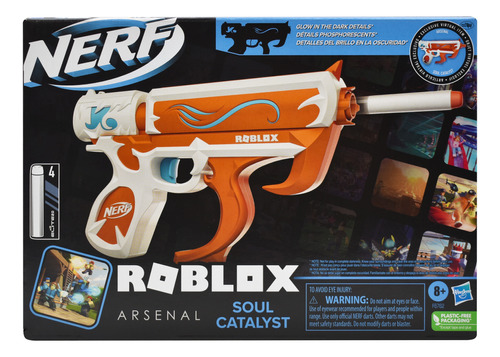 Nerf Roblox Arsenal Soul Catalyst 4 Dardos Elite Hasbro