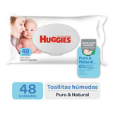 Toallitas Húmedas Huggies Puro&natural Rn - 48 Un