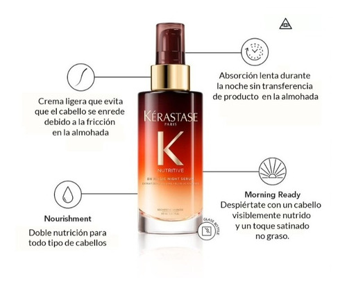 Kerastase Serum 8h Magic Night Nutricion Nocturna Desenredo