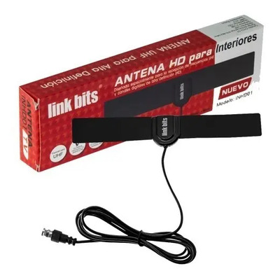 Antena Hd Link Bits Uhf Plana Pantallas Tv Abierta C4s | MercadoLibre
