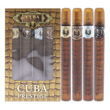 Set De Regalo De Perfume Cuba Cuba Prestige Para Hombre, 4 P