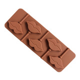 Molde Silicón Piruleta Boca Besos Chocolate