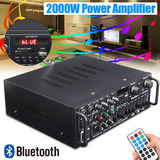 220v-240v 2000w 4 Ohm 2ch Eq Bluetooth Estéreo Amplificador 