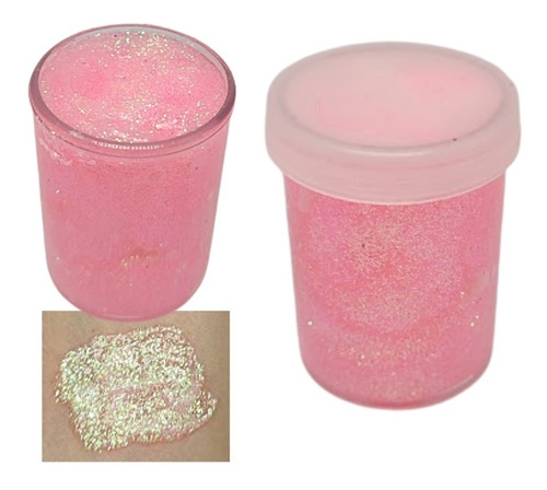 Glitter En Gel Varios Colores Para Rostro Pink Sugar