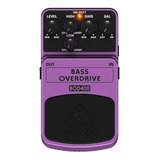 Pedal Behringer Bod400 Bass Overdrive Cor Bordô