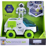 Cohete Nave Auto Rover Espacial + Figura Astronauta Espacio