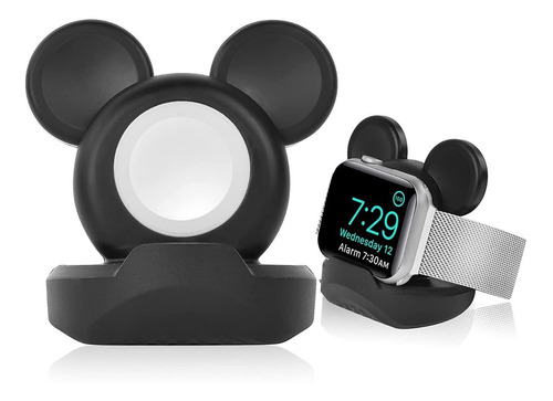 Stand Soporte Para Apple Watch Carga Magsafe Mickey Silicona