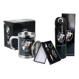  Garrafa Vasco Termica Caneca Inox Jogo De Caneta Oficial