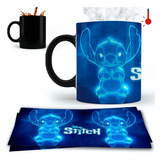 Taza Magica Stich Efecto Neon Super Genial El Mejor Regalo