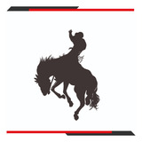 Calca Sticker Rodeo Caballo Vinil  Camioneta O Carro 18x13cm