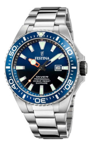 Reloj Festina F20663 Driver Hombre Acero 200 Metros 