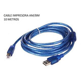 Cable Usb A Y B 3 Metros Impresora Hp,epson,samsung Lexmark